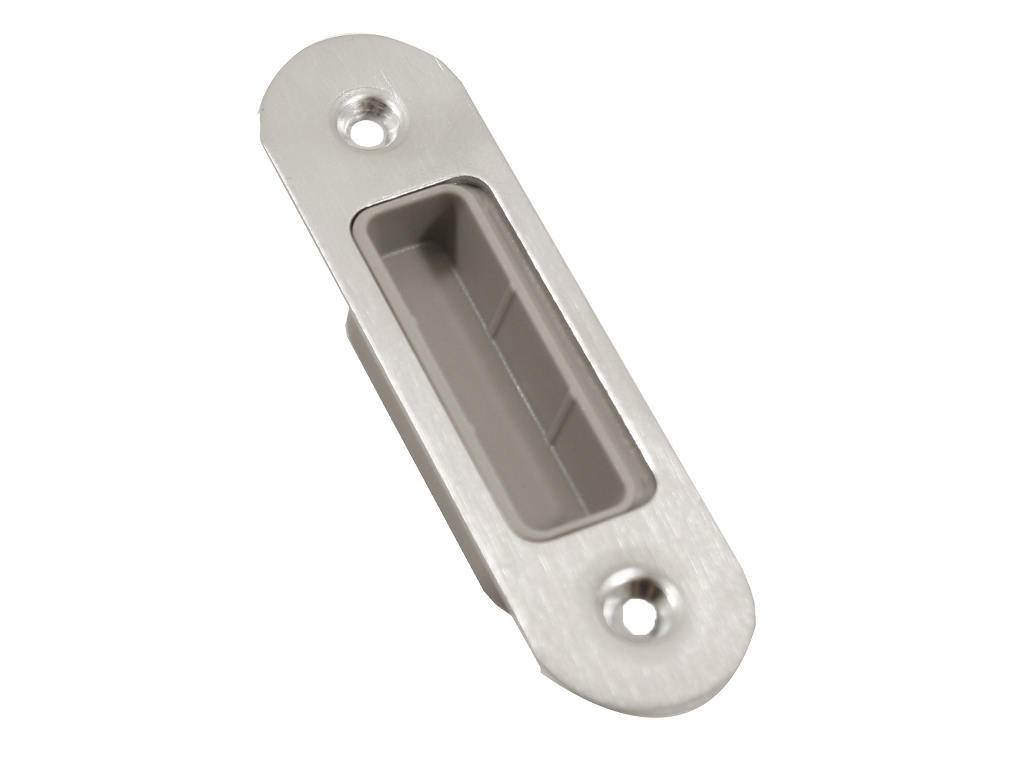 Contropiastra Regolabile mm.80x22 per Serratura Magnetica Pvc Grigio Varie Finiture | Bonaiti - immagine 2